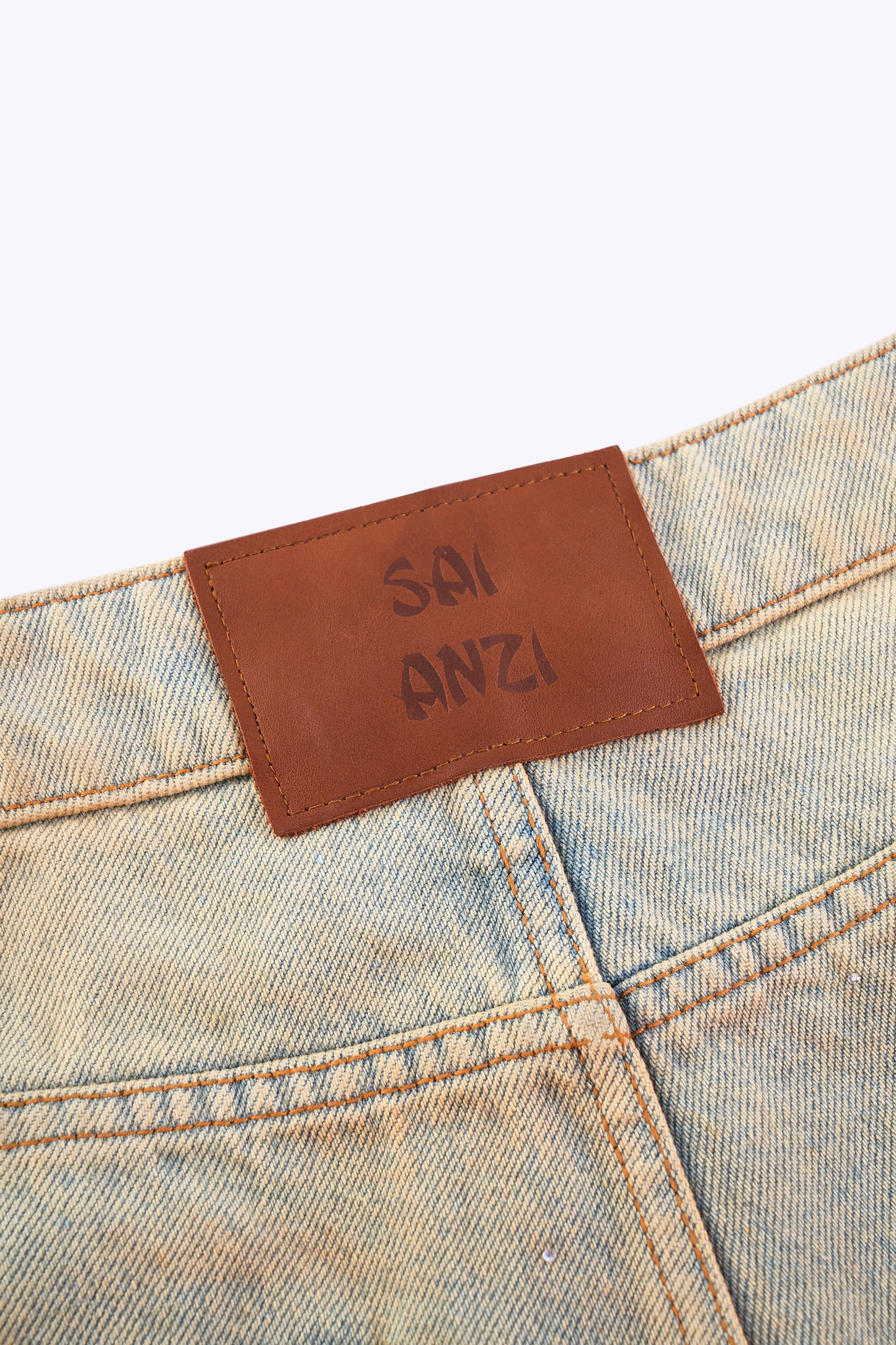 Clay Washed Rhinestone Jeans