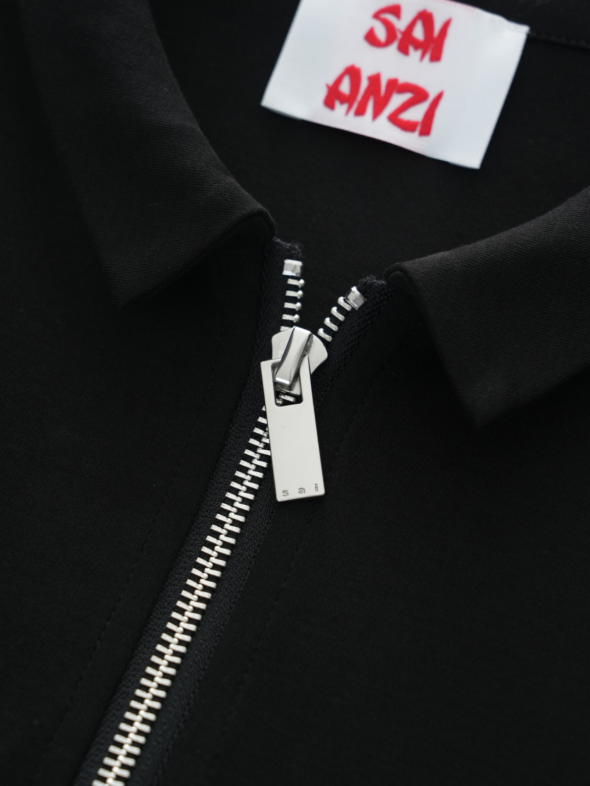 slim-fit zipper cardigan