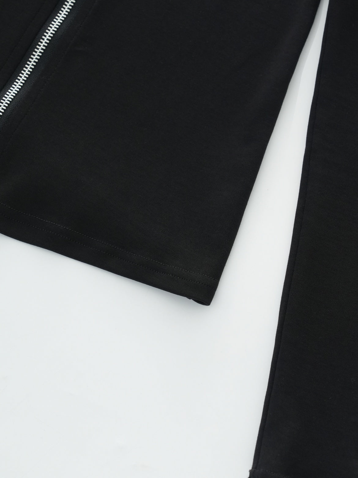 slim-fit zipper cardigan