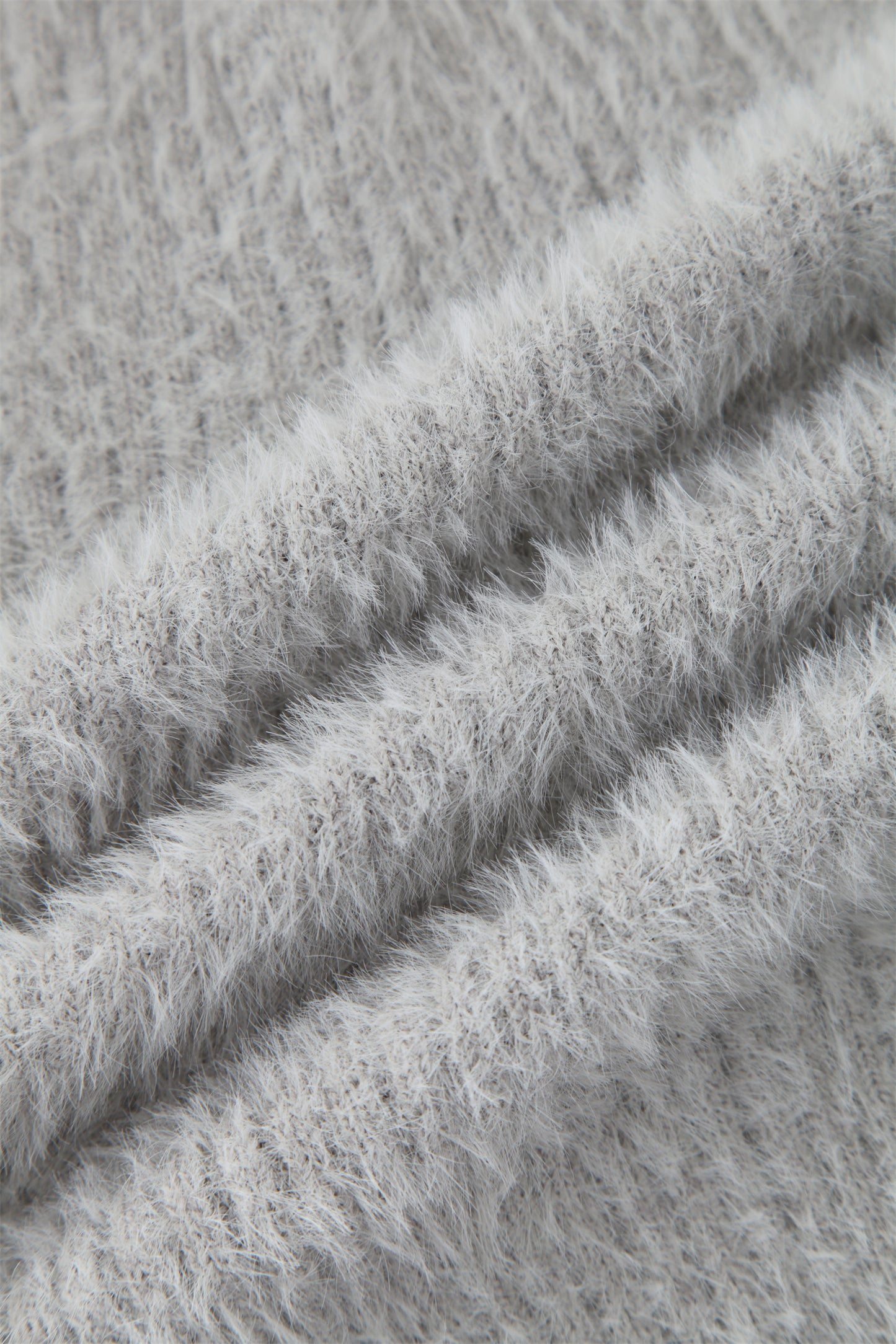 Faux Mink Knit Cardigan