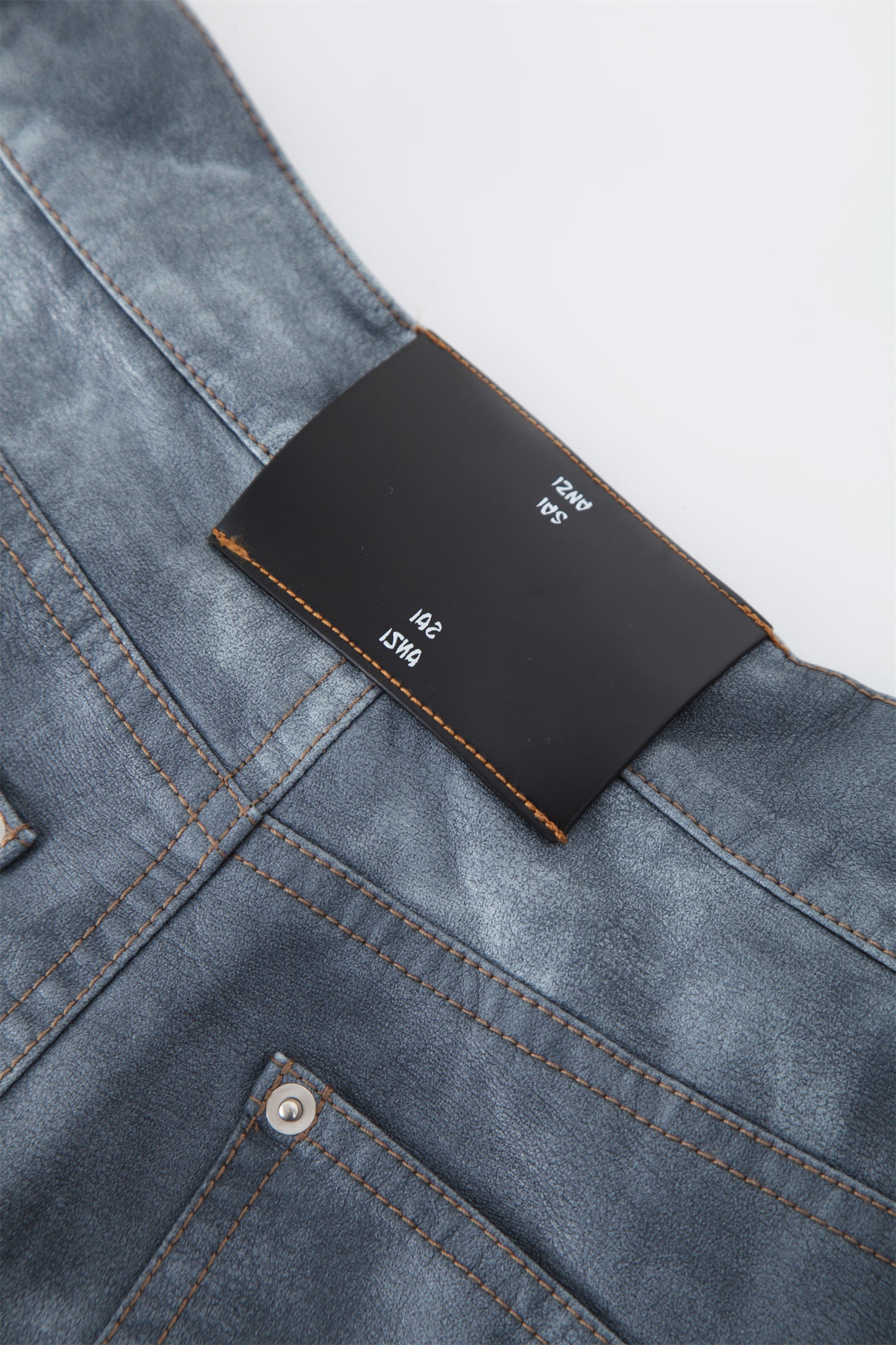 Relaxed Pant in Washed Leather