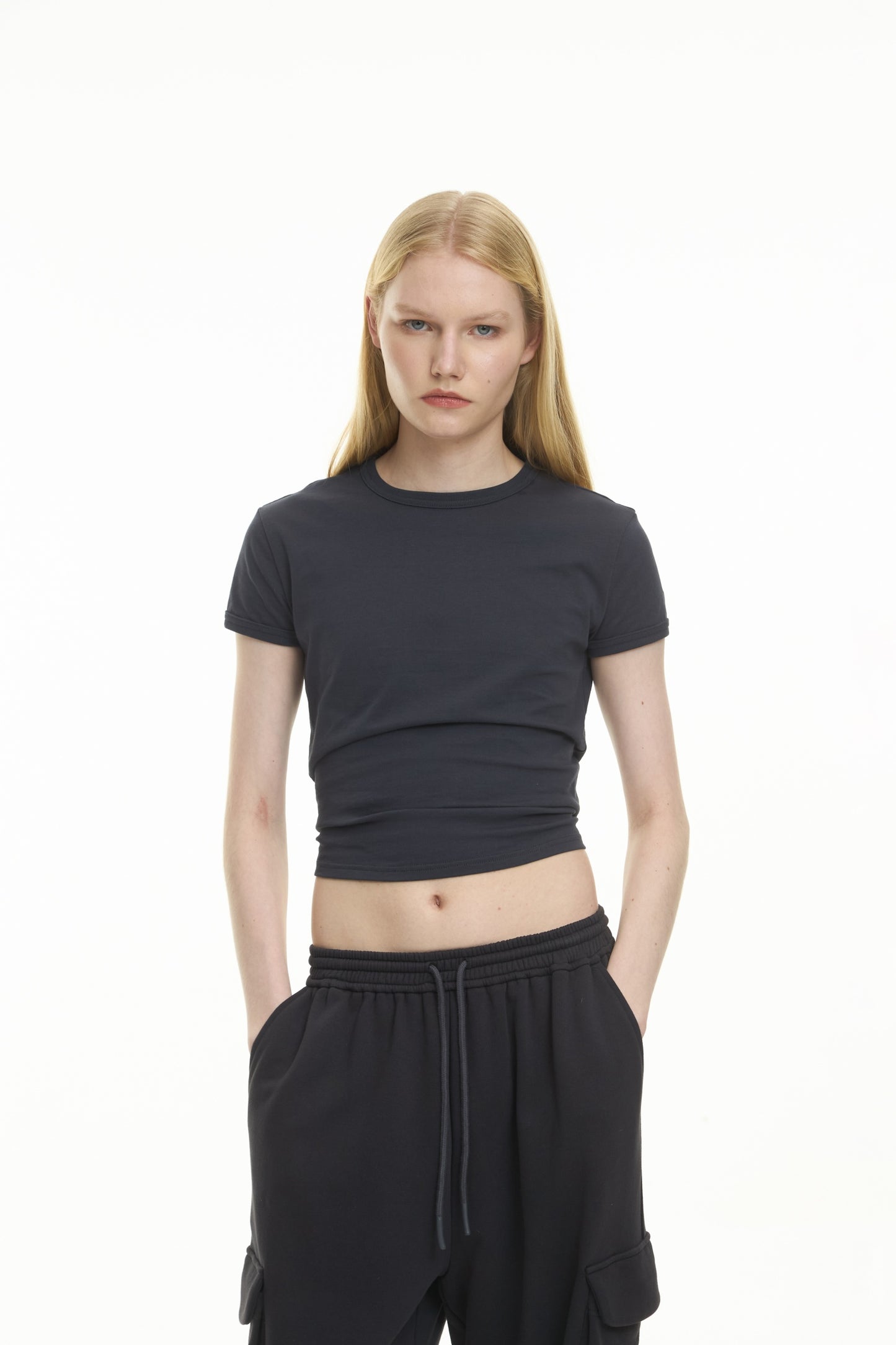 cotton crewneck  t-shirt