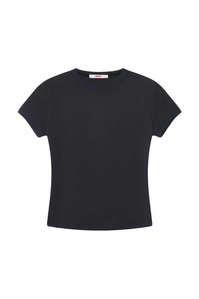 cotton crewneck  t-shirt