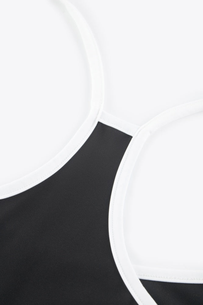 Contrast Racerback Tank Top