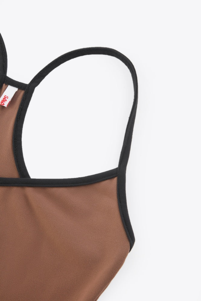 Contrast Racerback Tank Top