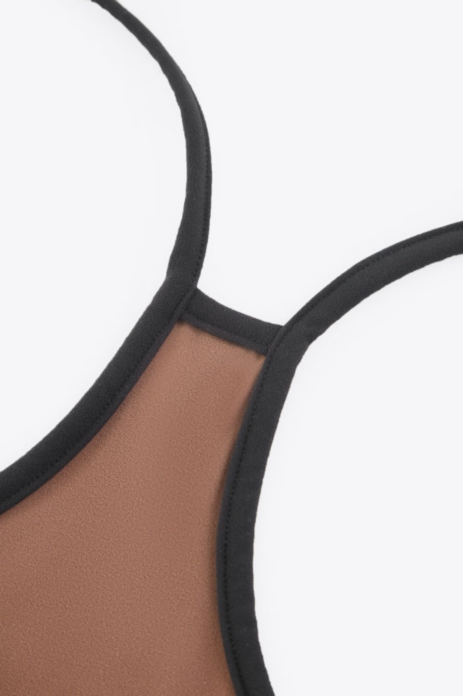 Contrast Racerback Tank Top