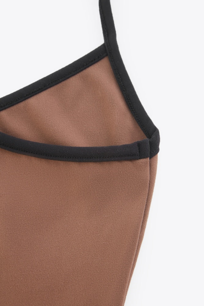 Contrast Racerback Tank Top