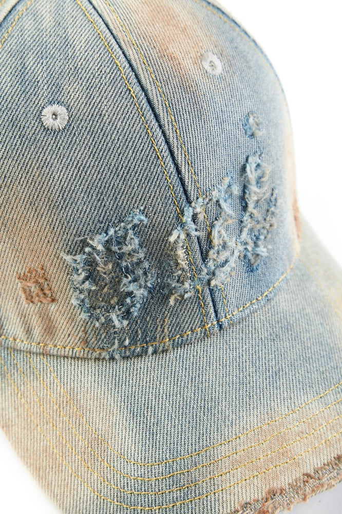 Muddy Distressed Baseball Cap