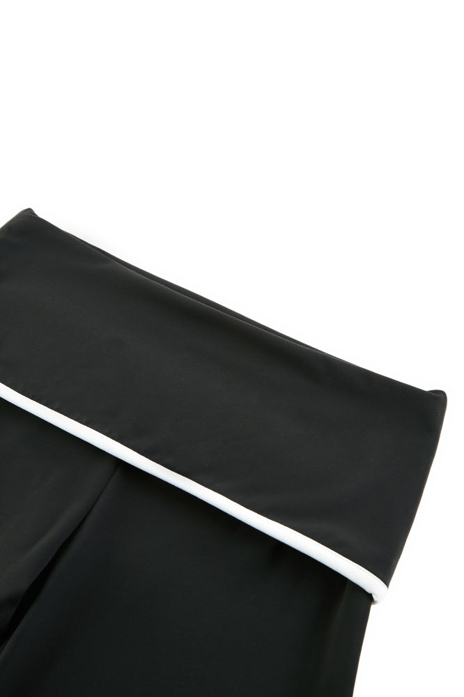Contrast Foldover Lounge Pants