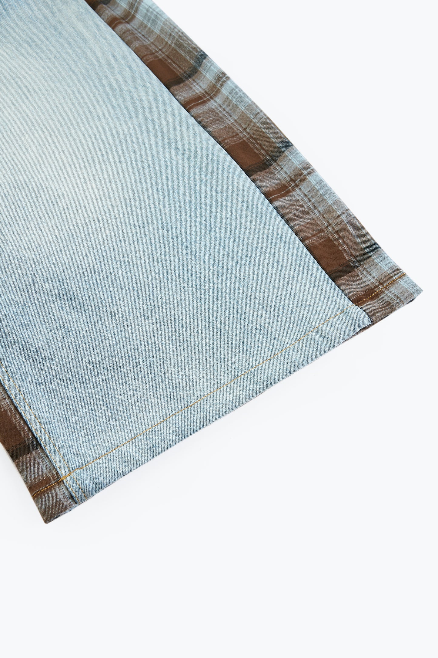 Plaid Baggy Jeans