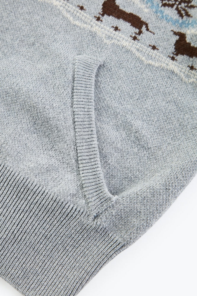 Off Shoulder Dachshund Sweater