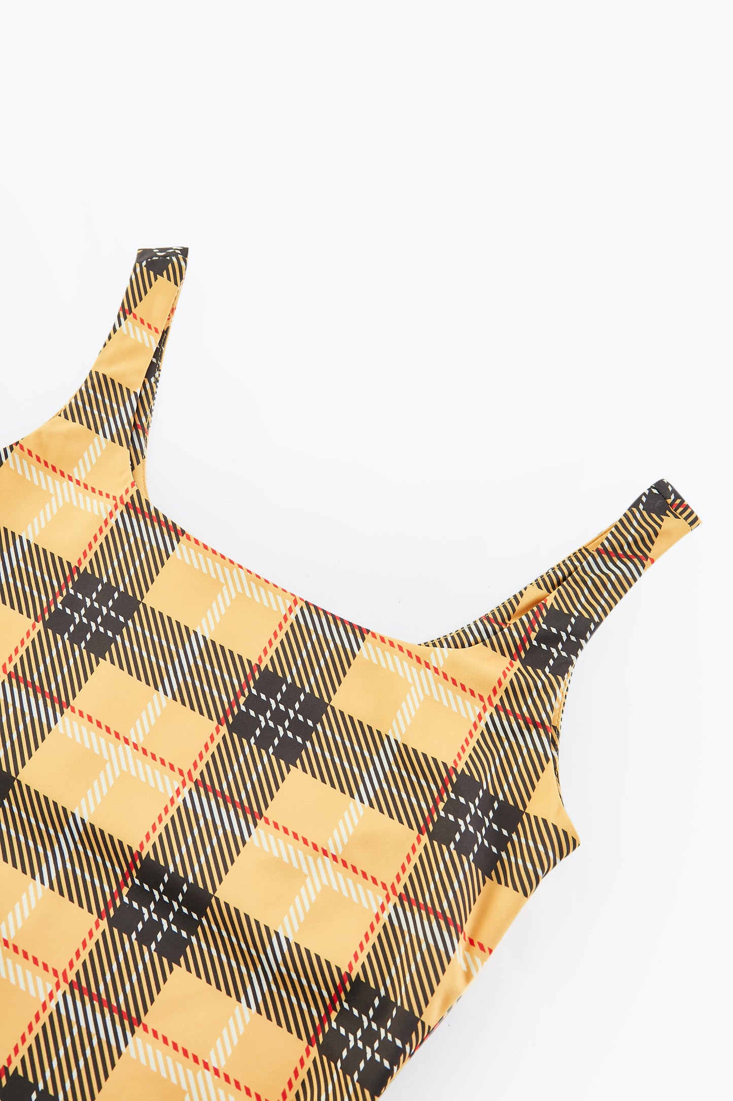 Plaid Knit  Tank Top