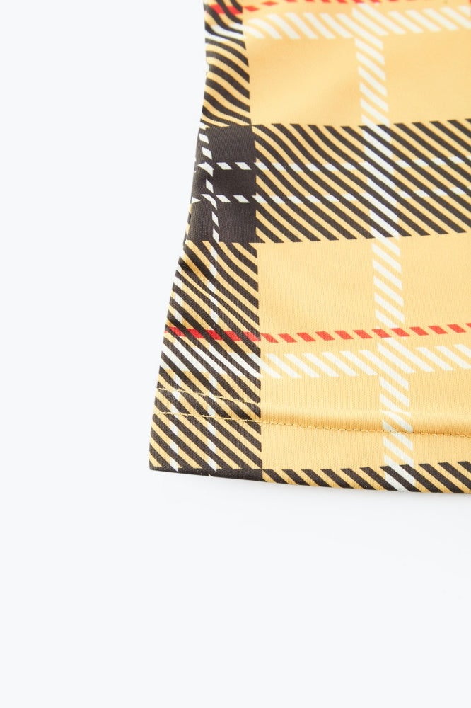 Plaid Knit  Tank Top