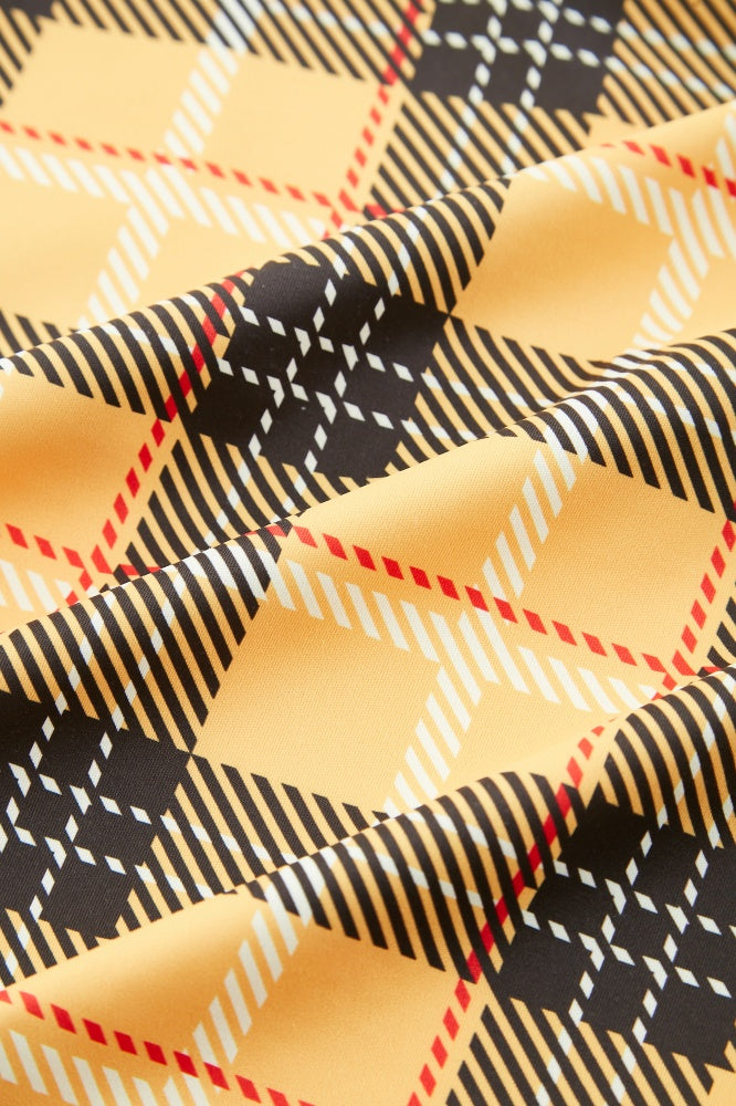 Plaid Knit  Tank Top