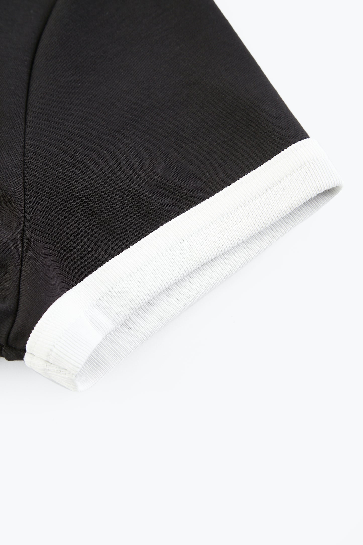 Contrast Paneled Short-Sleeve Top