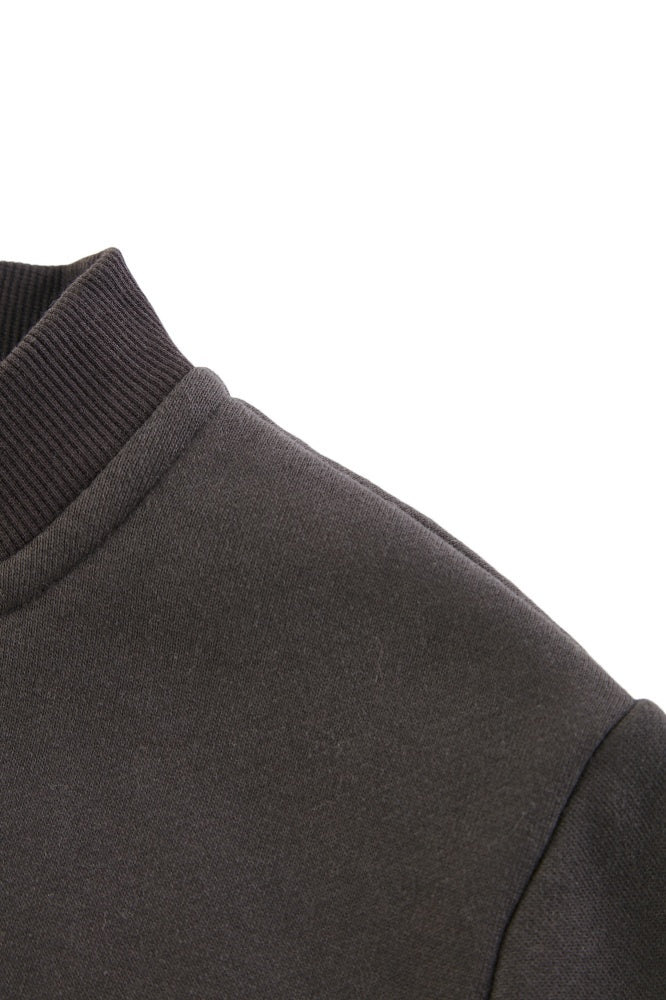 Cropped Argyle Fleece Cardigan