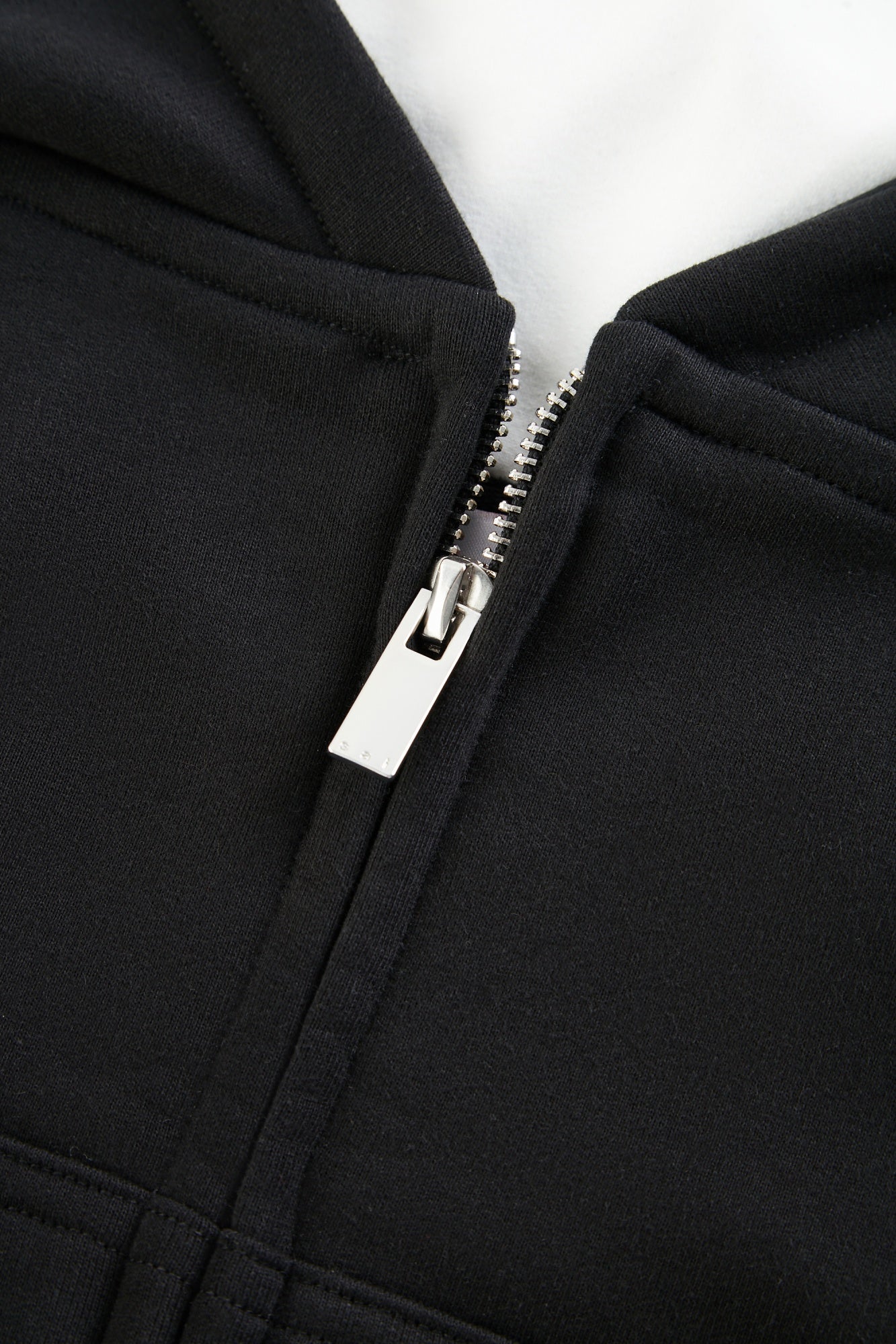 Off Shoulder Bi-layered Look Hoodie