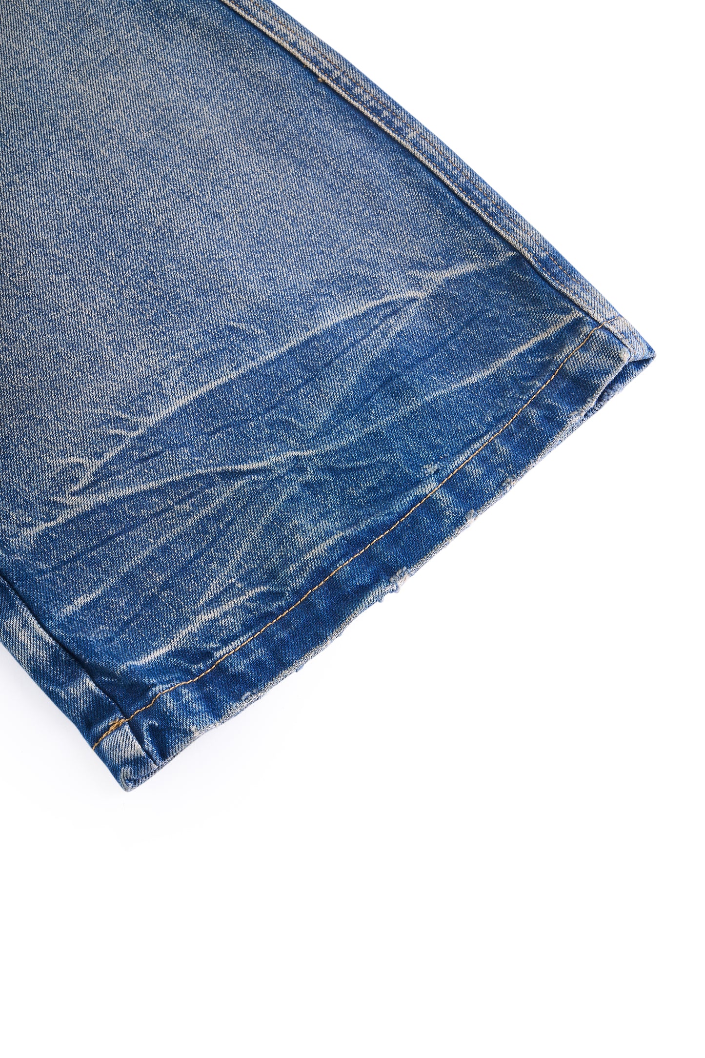 Overshirt Bilayer Distressed Jeans