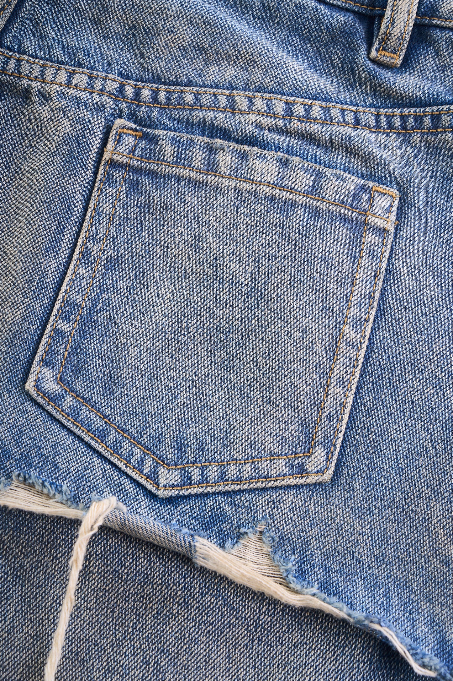 Overshirt Bilayer Distressed Jeans
