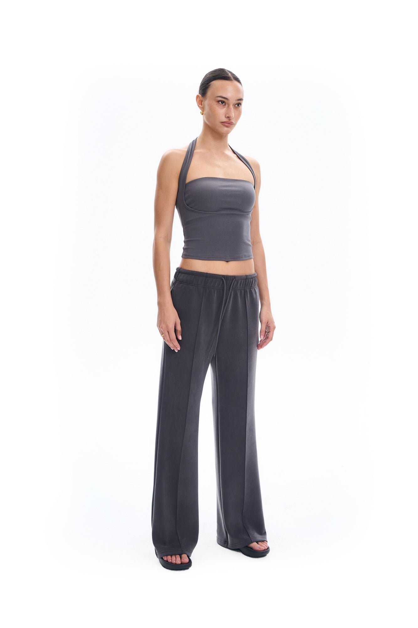 Sculpted Halter Tank Top