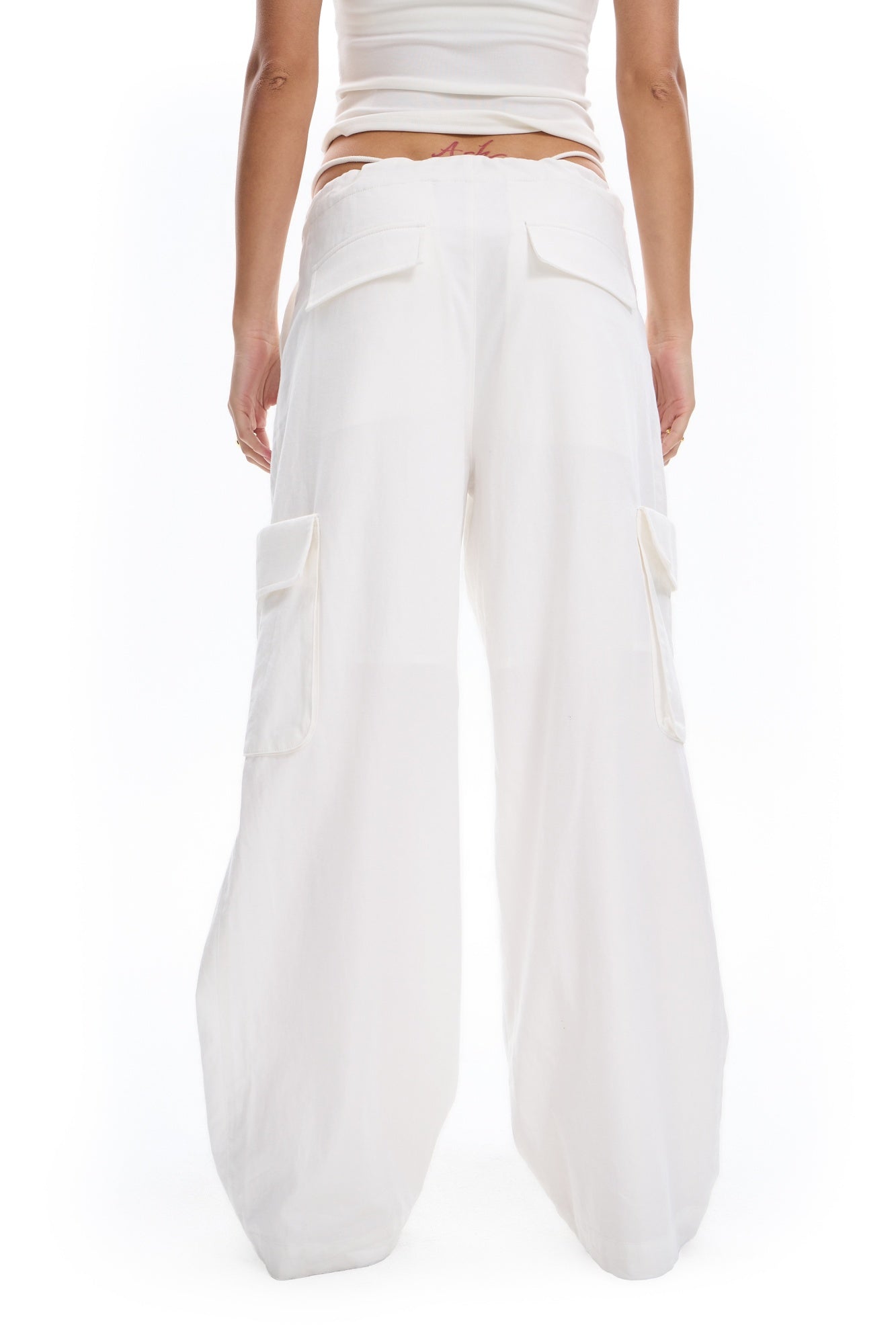 Drawstring Parachute Pants