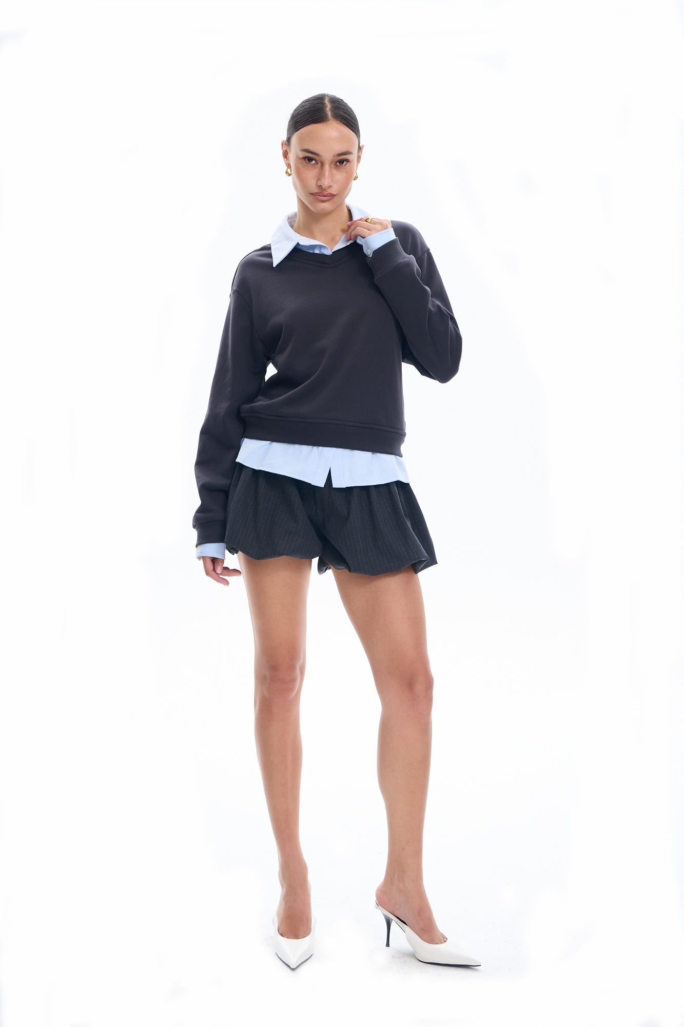 College Bi-layer Sweatshirt