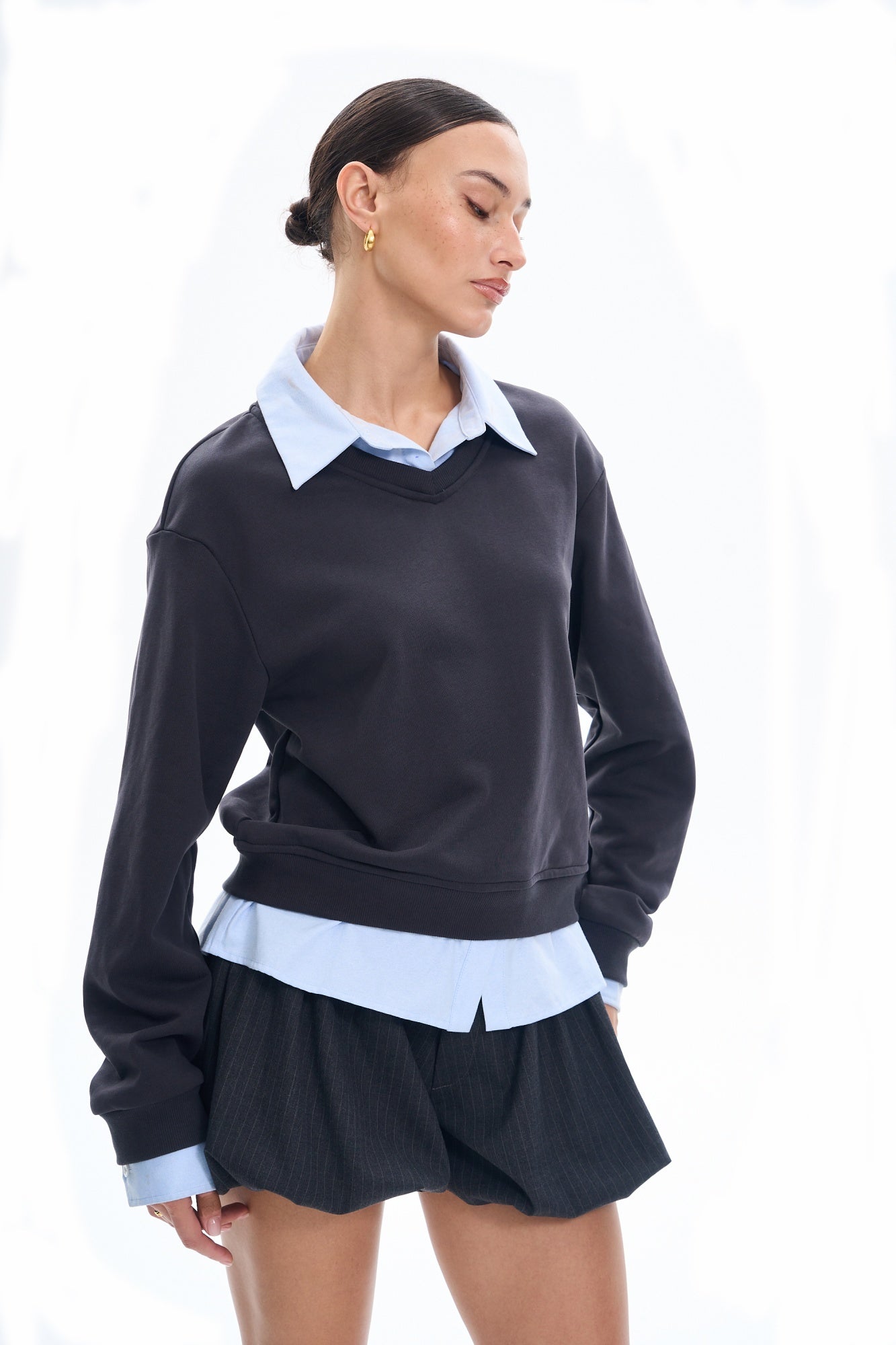 College Bi-layer Sweatshirt