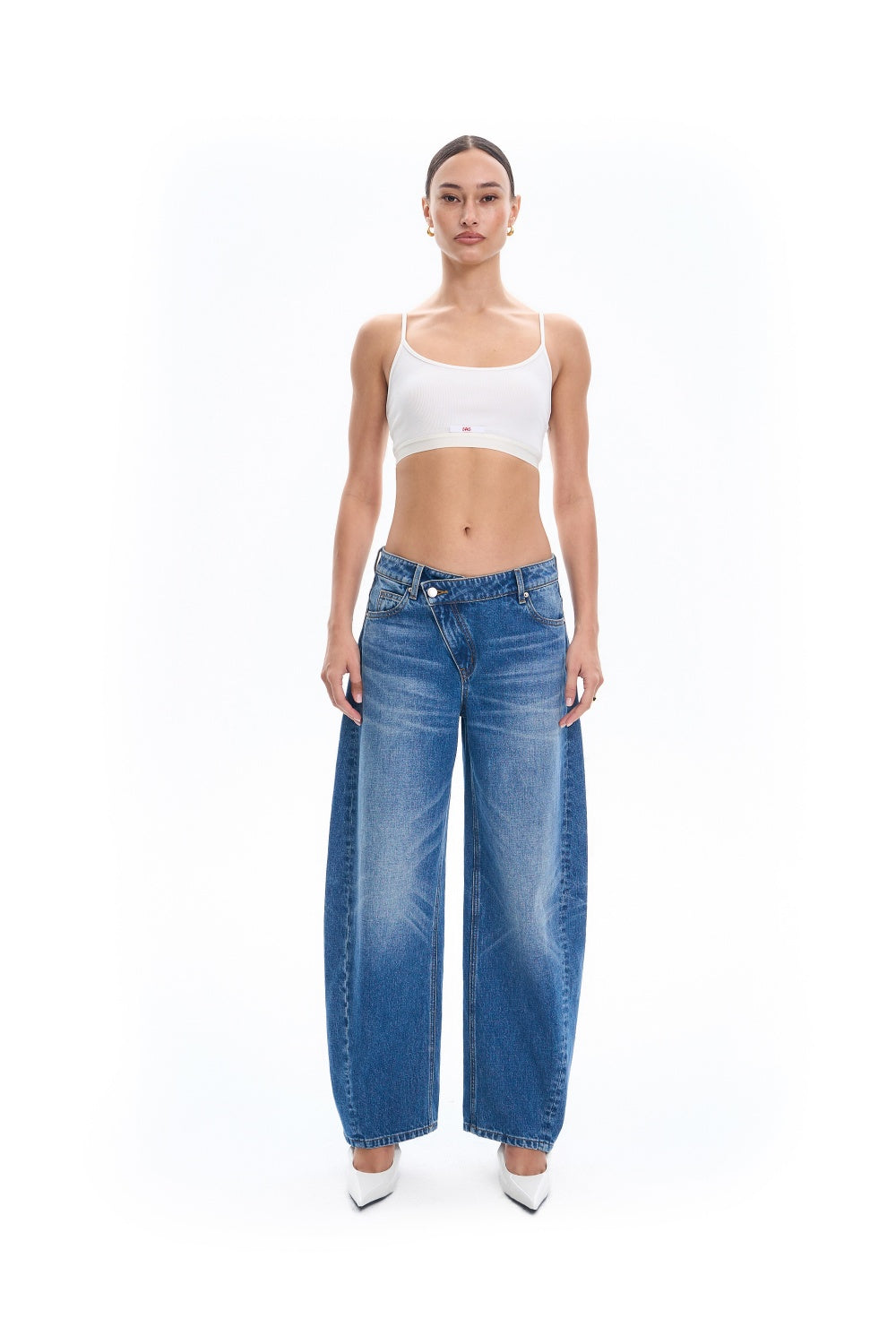 Curved Waist Scimitar Jeans
