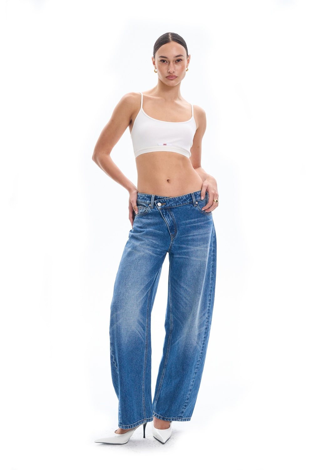 Curved Waist Scimitar Jeans
