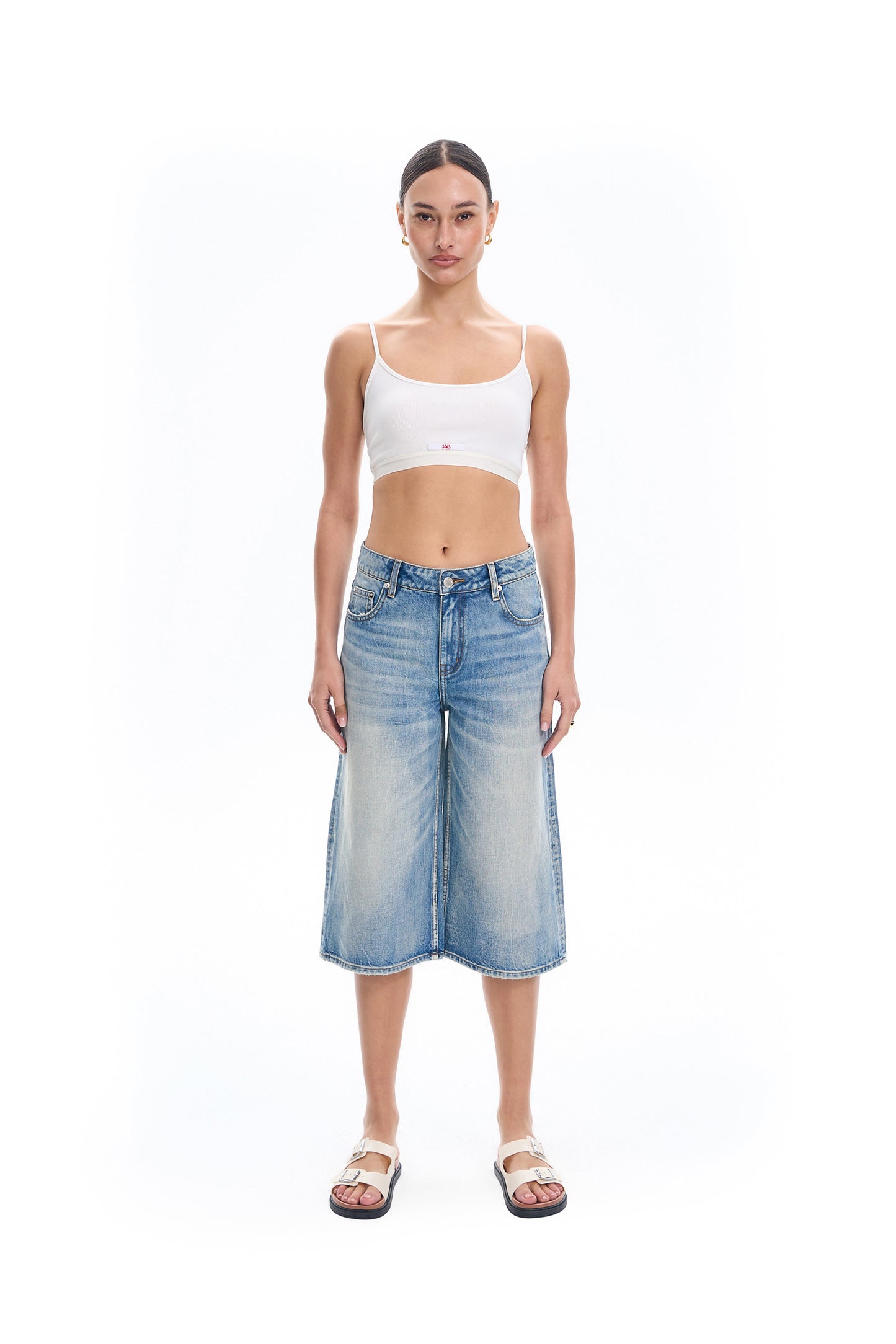 Wide Leg Cropped Jeans