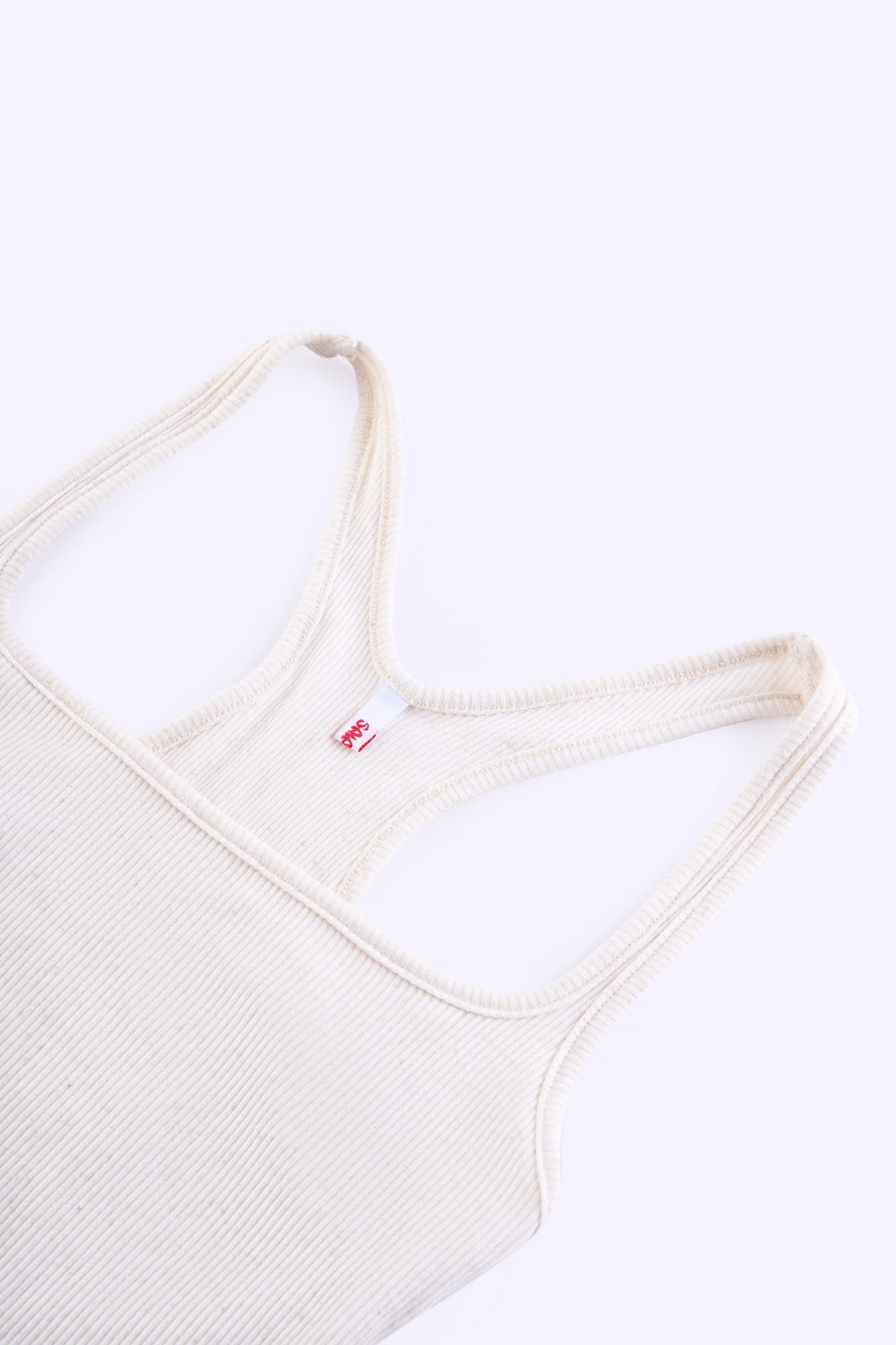 Oatmeal Square Neck Tank Top