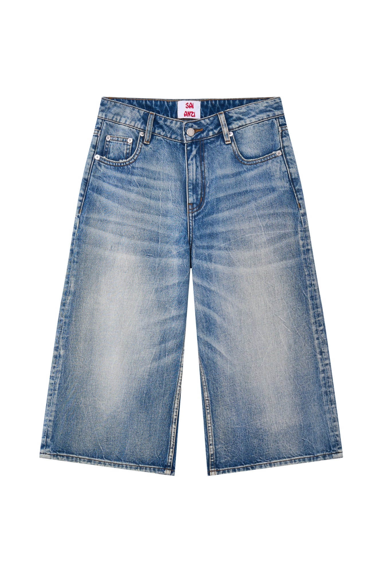 Wide Leg Cropped Jeans