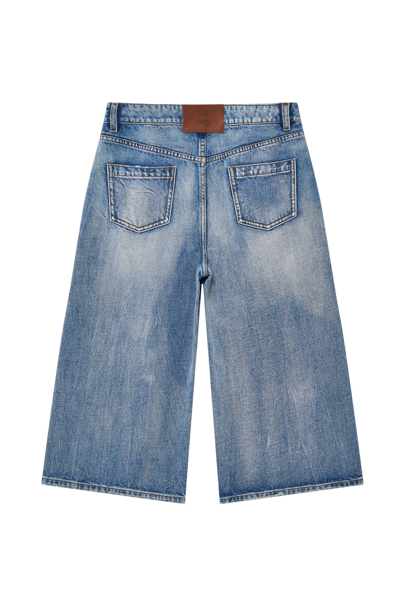 Wide Leg Cropped Jeans