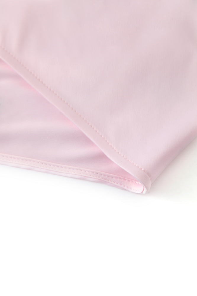 sai logo satin hotfix strapless top