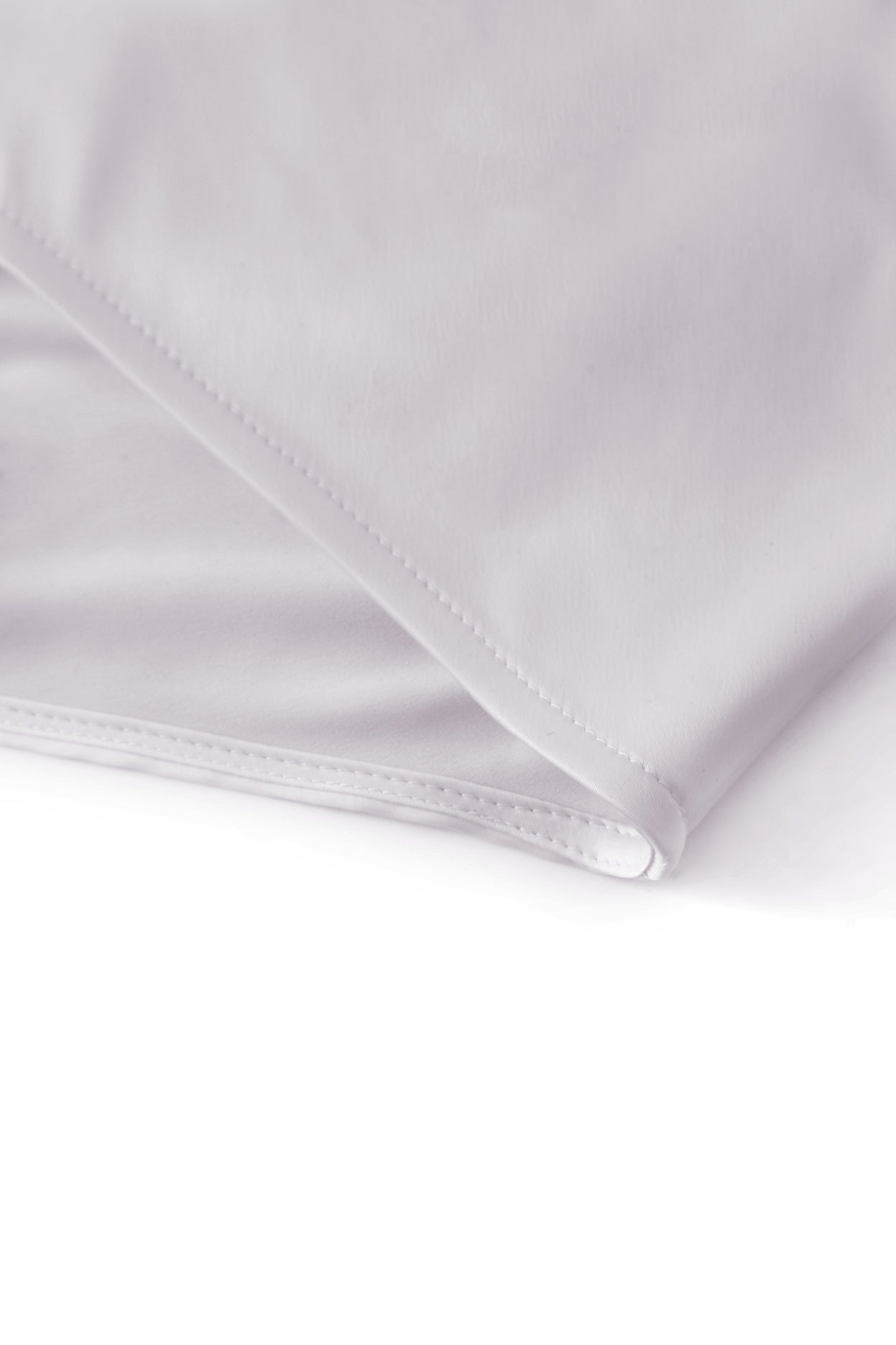 sai logo satin hotfix strapless top