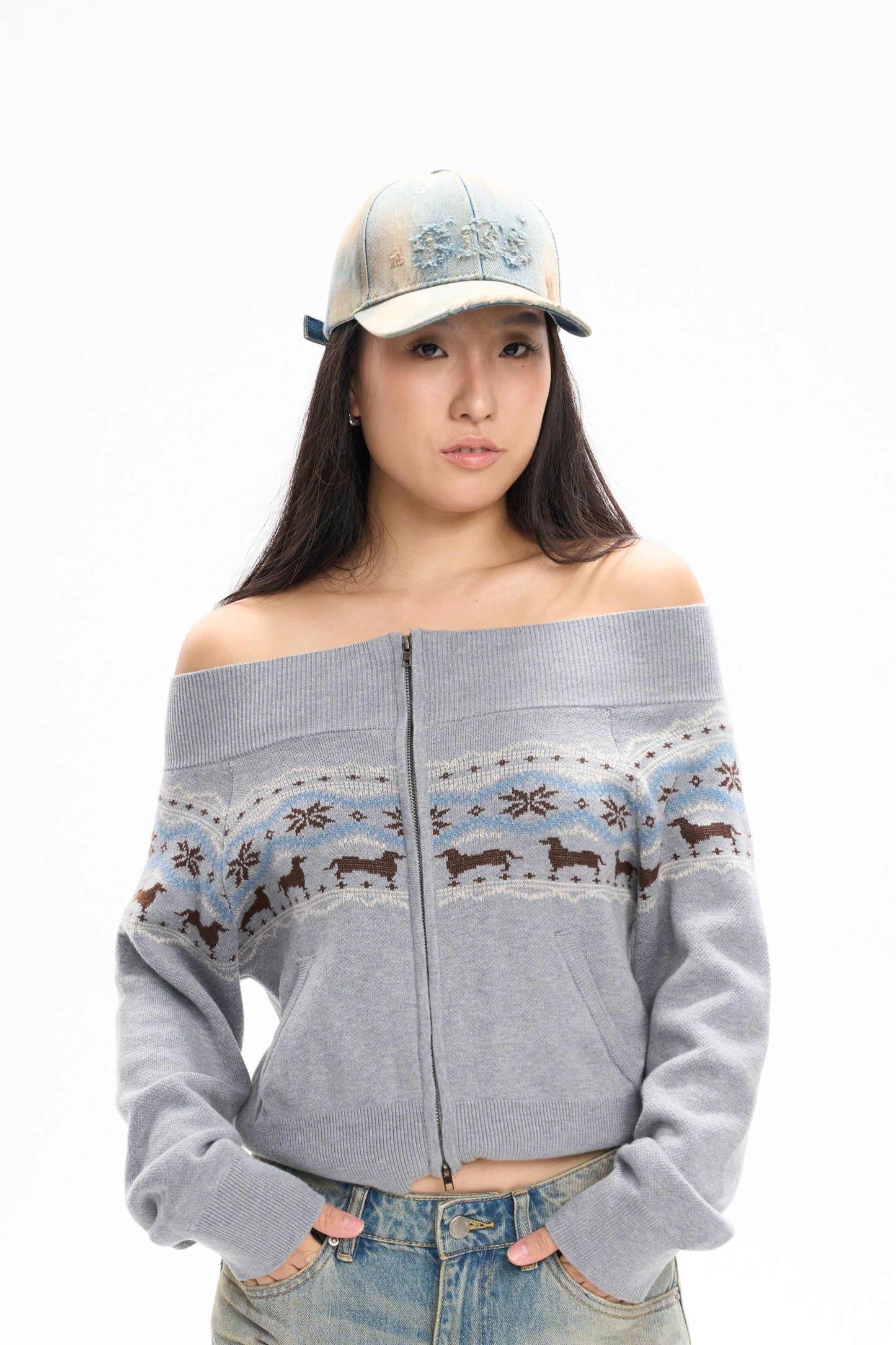 Muddy Distressed Baseball Cap