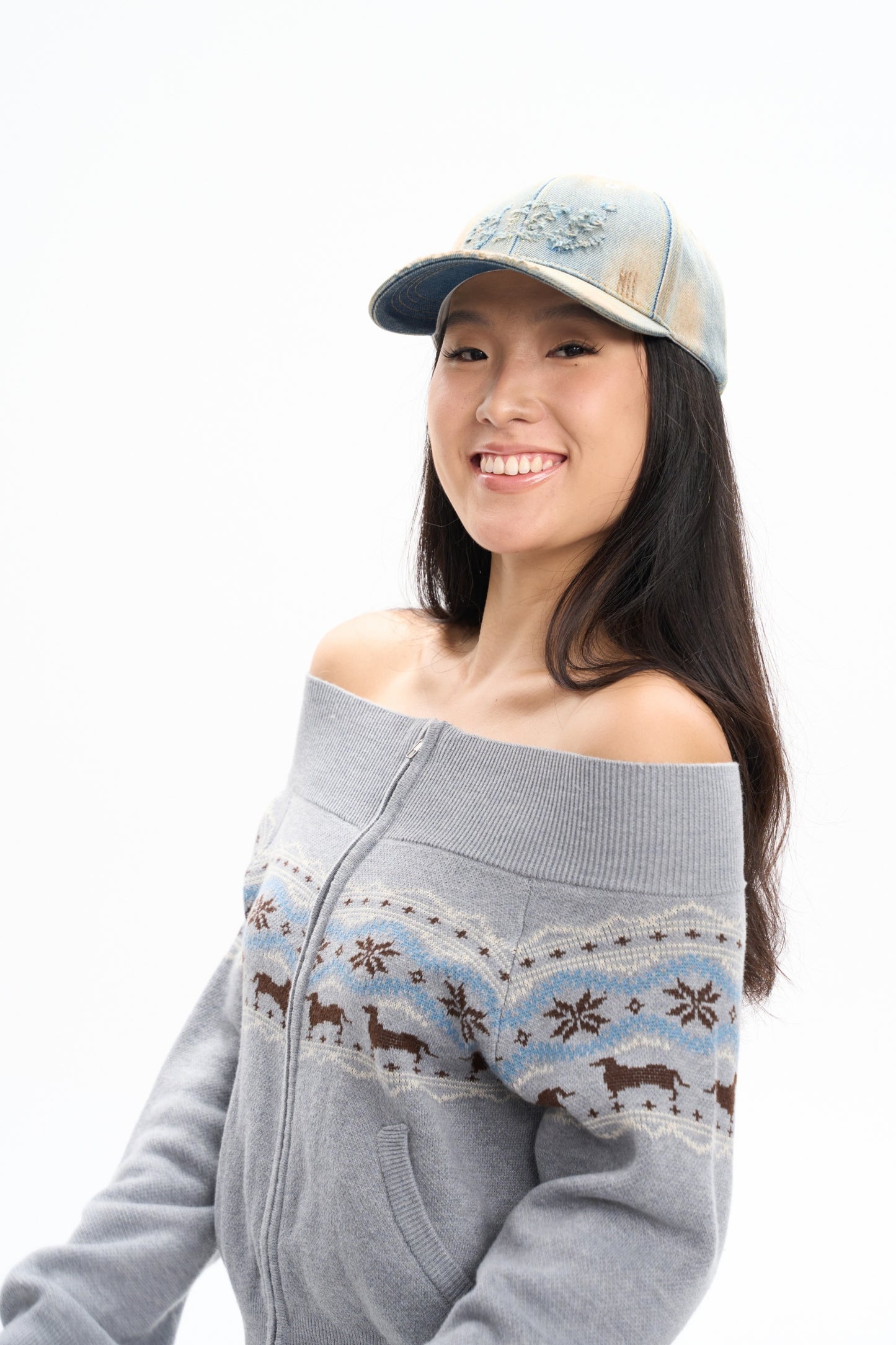 Muddy Distressed Baseball Cap