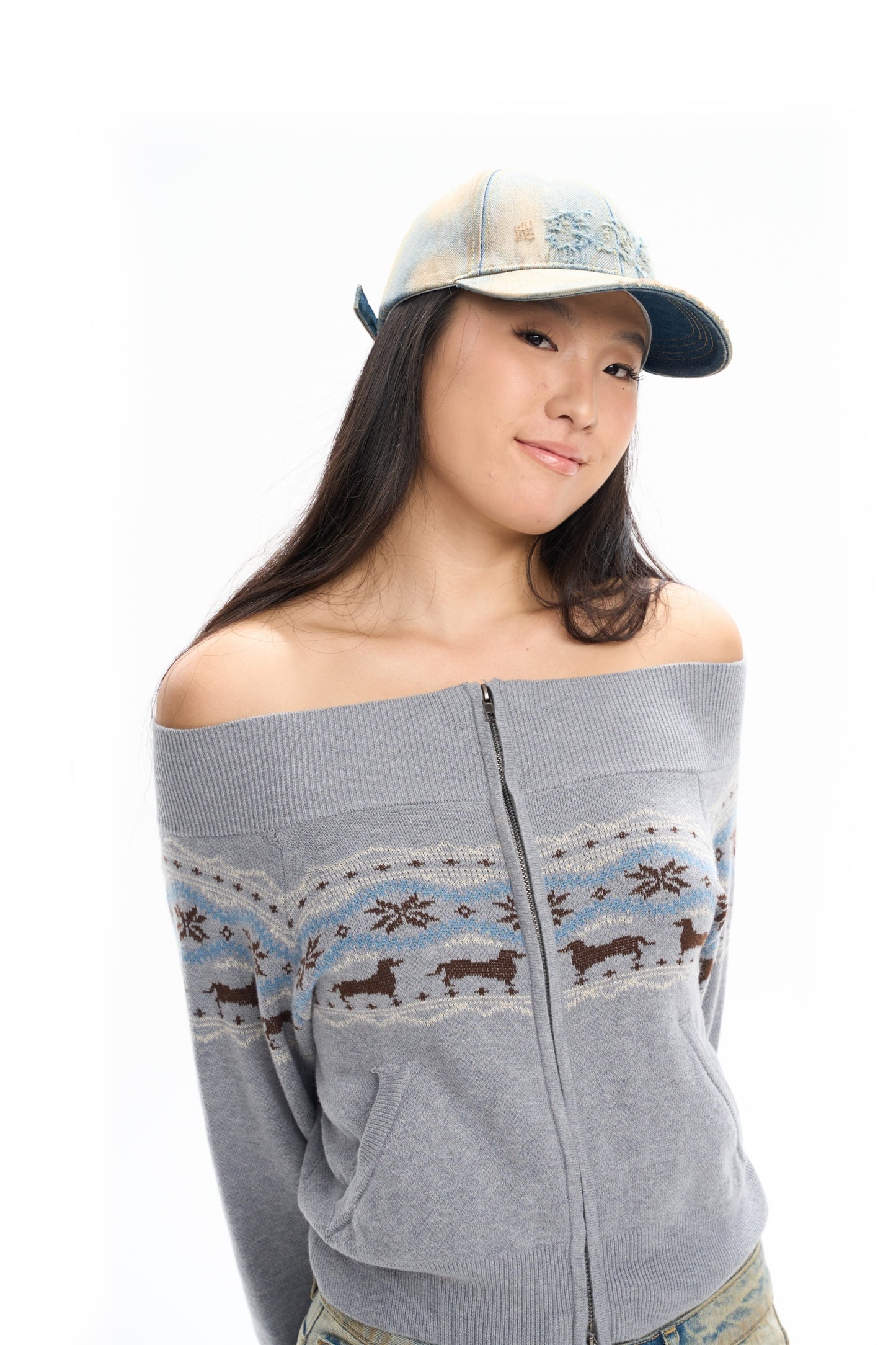 Muddy Distressed Baseball Cap