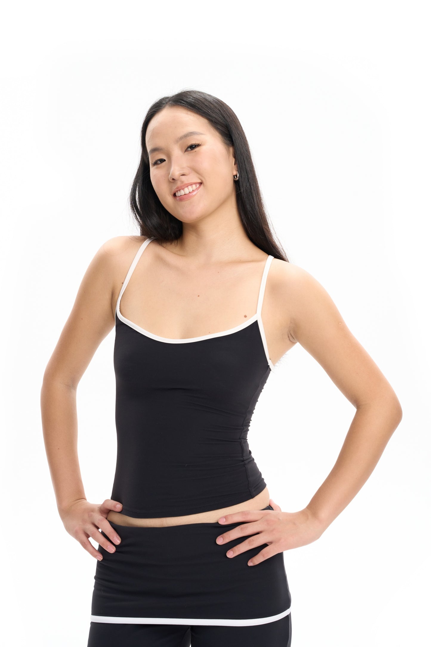 Contrast Racerback Tank Top