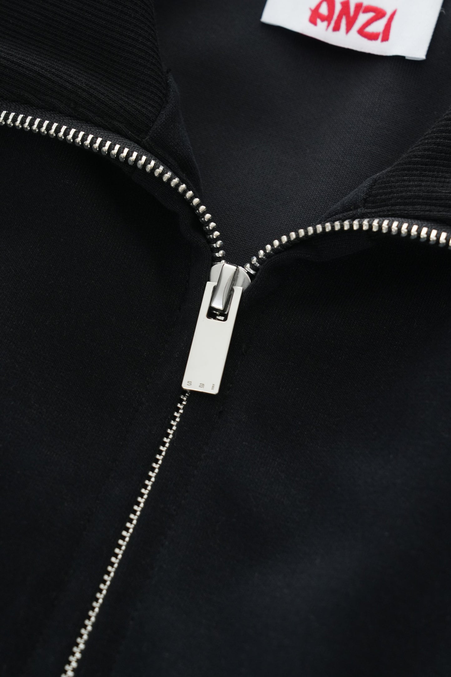 lapel slim-fit hoodie