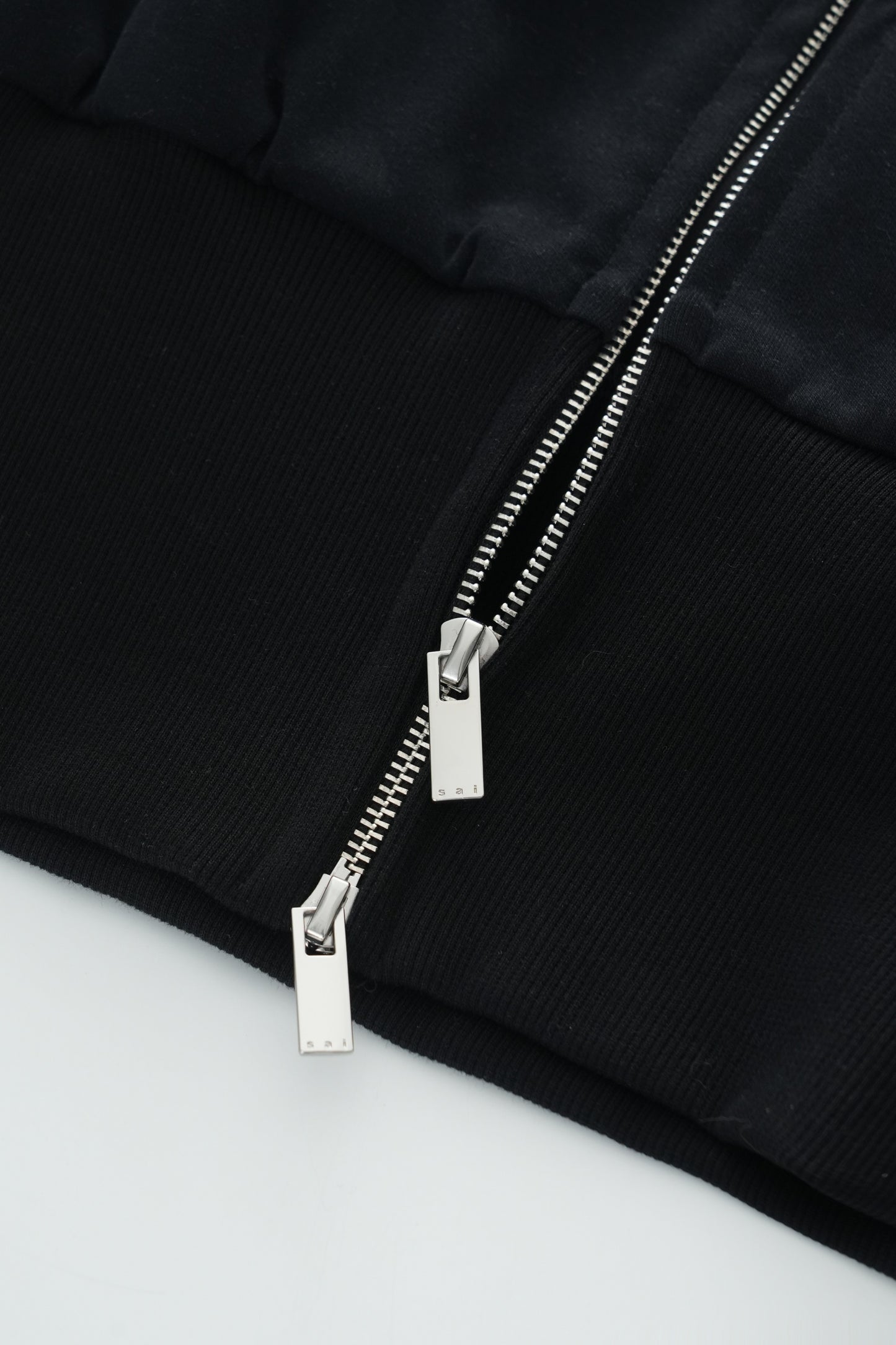 lapel slim-fit hoodie