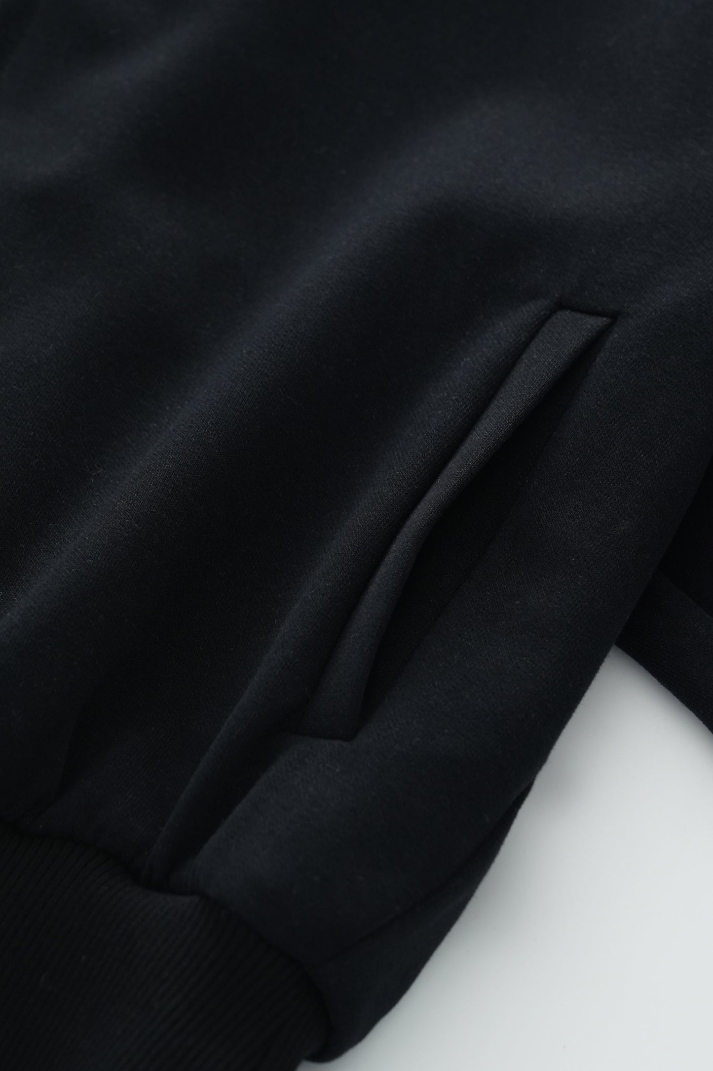 lapel slim-fit hoodie