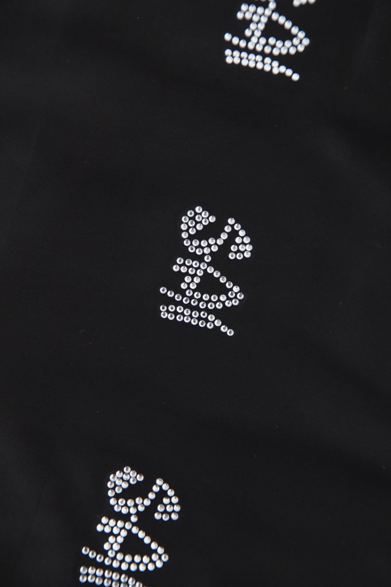 sai logo satin hotfix strapless top