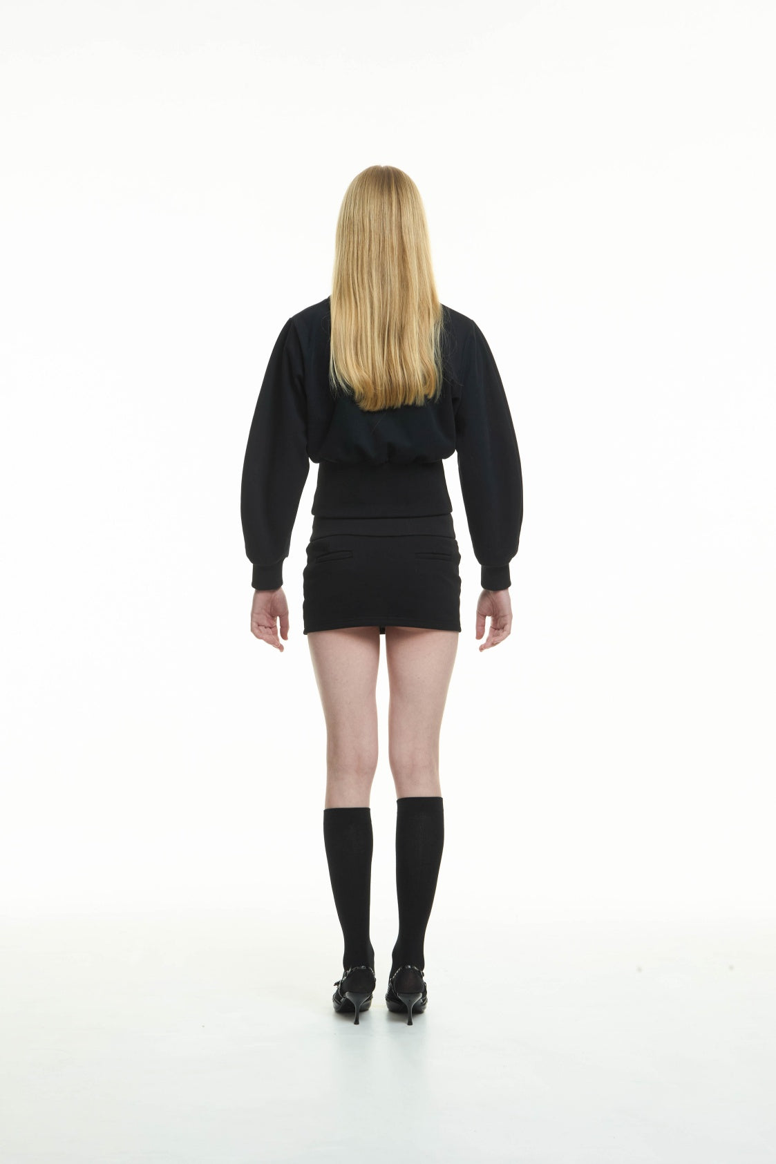 lapel slim-fit hoodie